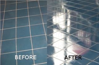 Before & After Floor Cleaning 